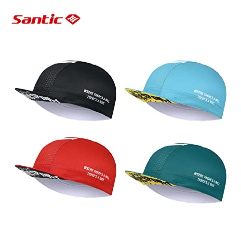 Santic 남성용 사이클링 캡 통기성 헬멧 라이너 캡 통기성 땀 흡수제
