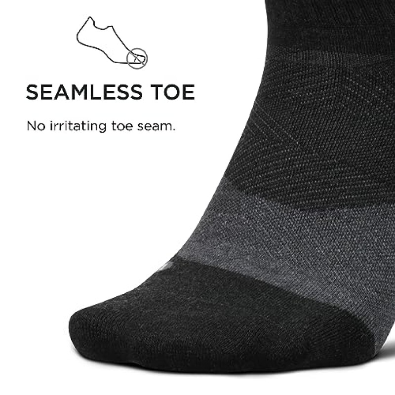 Feetures Trail Max Cushion Quarter - 남성용 및 여성용 러닝 양말 - 수분 흡수