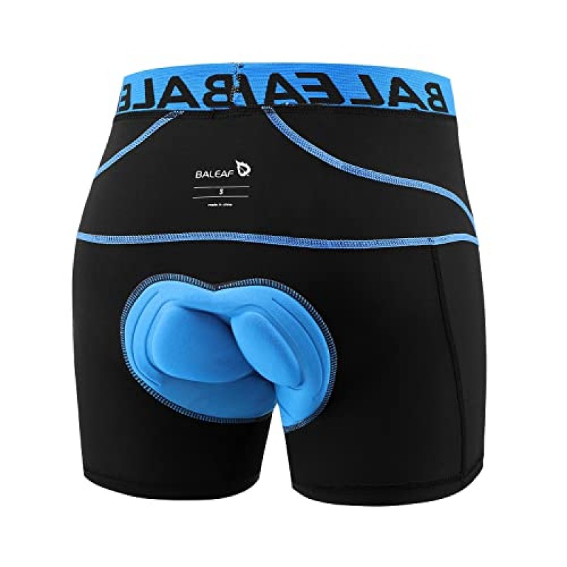 BALEAF 남자 2 팩 3D 패딩 사이클링 속옷 자전거 반바지 패딩 산악 자전거 자전거 의류 MTB 라이너
