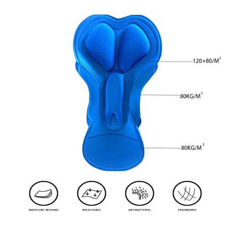 EZRUN 남성용 3D 패딩 산악 자전거 반바지 경량 MTB 사이클링 반바지