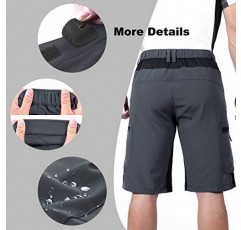 Ally Mens MTB 산악 자전거 반바지 4D 패딩 헐렁한 자전거 사이클링 자전거 타기 자전거 반바지 경량 루즈핏