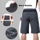 Ally Mens MTB 산악 자전거 반바지 4D 패딩 헐렁한 자전거 사이클링 자전거 타기 자전거 반바지 경량 루즈핏