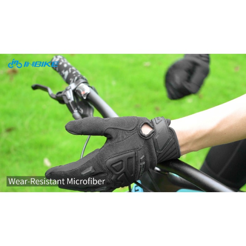 INBIKE 남성용 산악 자전거 장갑 너클 가드 패딩 남성용 사이클링 장갑 MTB Motocross Racing Dirtbike용 통기성