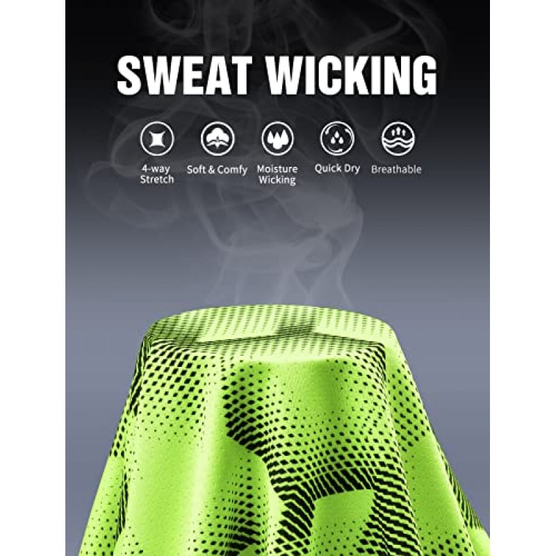 Zengjo 남성용 운동 셔츠 Quick Dry-Moisture Wicking Gym 러닝 운동 티셔츠 반소매 장착 액티브 티
