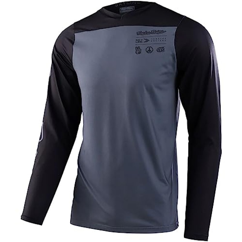 Troy Lee 디자인 남성용 사이클링 MTB 자전거 산악 자전거 져지 셔츠, 스카이라인 타이 다이 LS