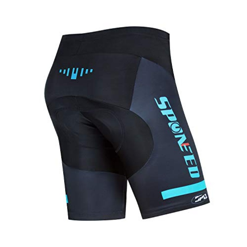 Sponeed 사이클링 저지 반팔 남성 MTB 자전거 의류 도로 자전거 반바지 패딩