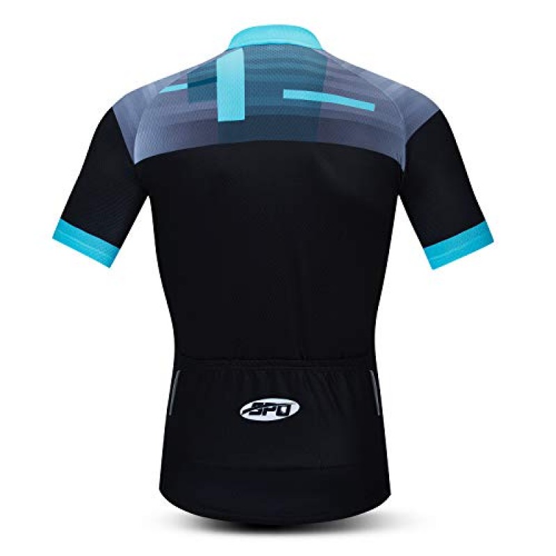 Sponeed 사이클링 저지 반팔 남성 MTB 자전거 의류 도로 자전거 반바지 패딩