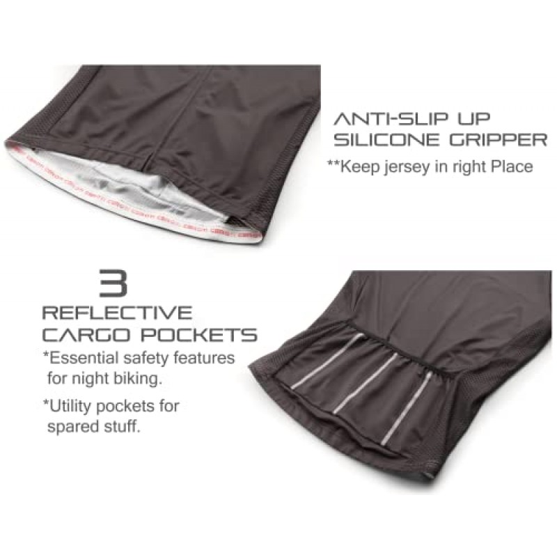 CEROTIPOLAR Snug Fit 남성용 AirCool 사이클링 저지 자전거 셔츠 UPF50+,PRO Dry Fit 경량 원단