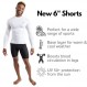 CompressionZ 압축 반바지 남성 - 스포츠용 압축 속옷 - 긴 운동, 운동, 자전거 타기, 달리기 남성용 스판덱스
