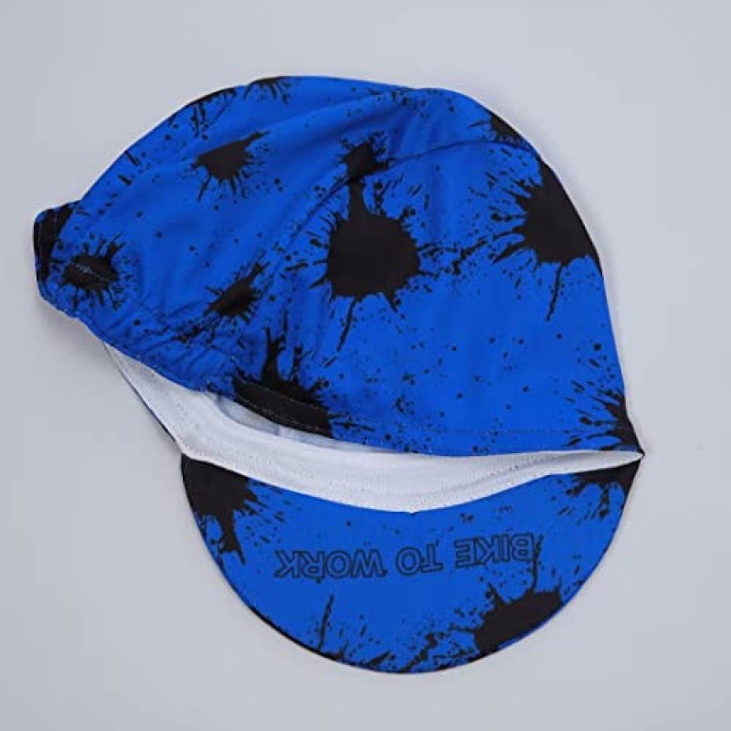 Bikingbros Funny Cycling Cap - 폴리에스테르 해골 사이클링 모자 언더 헬멧 - 카툰 사이클링 헬멧 라이너 통기성 및 땀 흡수