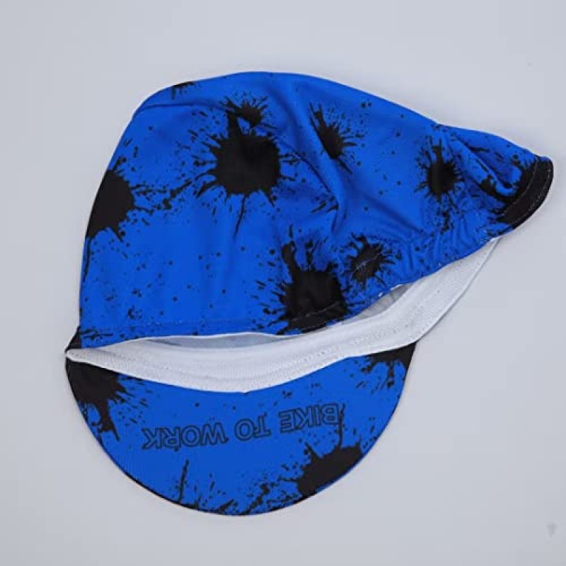 Bikingbros Funny Cycling Cap - 폴리에스테르 해골 사이클링 모자 언더 헬멧 - 카툰 사이클링 헬멧 라이너 통기성 및 땀 흡수
