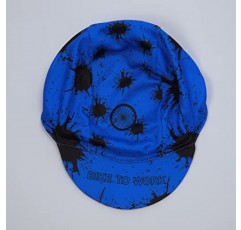 Bikingbros Funny Cycling Cap - 폴리에스테르 해골 사이클링 모자 언더 헬멧 - 카툰 사이클링 헬멧 라이너 통기성 및 땀 흡수