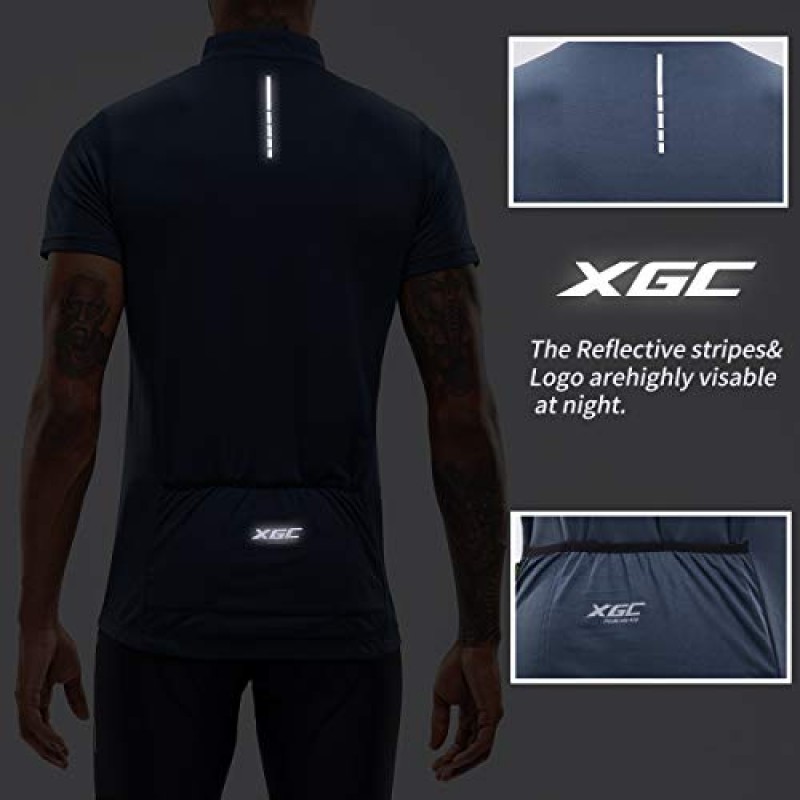 XGC 남성용 짧은/긴 소매 사이클링 져지 자전거 져지 빠른 건조 통기성 원단이 있는 사이클 바이킹 셔츠
