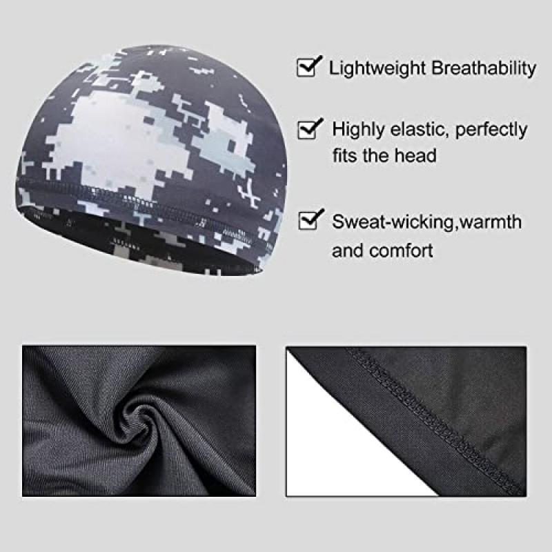 WHAMZ33 W Doo Rags 남성용, 헤드 랩 Dew Rags 사이클링 오토바이용 반다나 비니
