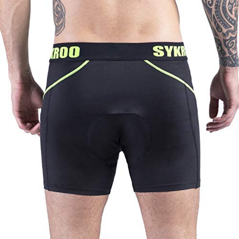 SYKROO 사이클링 속옷 남자 3D 패딩 젤 MTB 자전거 반바지 바지 통기성 탄성 허리