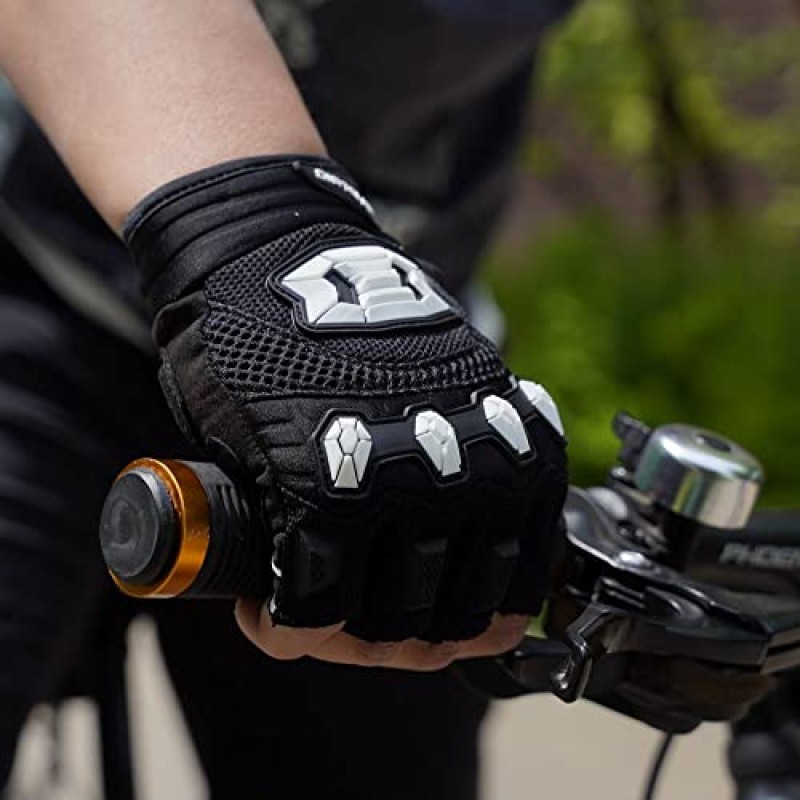 Seibertron Dirtclaw 성인 및 청소년 BMX MX ATV MTB 로드 레이싱 자전거 사이클링 오프로드/먼지 자전거 젤 패딩 안티 슬립 팜 핑거리스 오토바이 모토크로스 스포츠 장갑
