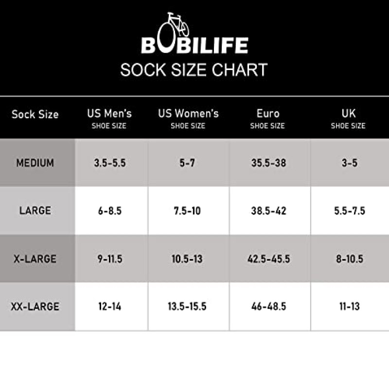 BOBILIFE 사이클링 자전거 양말 2쌍, 인체공학적 수분 흡수 통기성 쿠션 쿼터 크루 라이딩 양말, 남성 및 여성