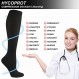 HYCOPROT 압축 양말 여성 및 남성 순환용(3쌍) 육상 달리기 간호사 임신 여행용 15-20mmHg