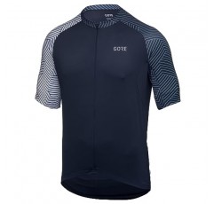 GORE WEAR 남성용 반팔 사이클링 져지, C5, 스피어 블루/화이트