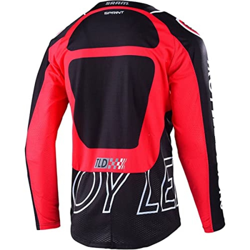 Troy Lee는 남성용 사이클링 MTB 자전거 산악 자전거 져지 셔츠, SRAM의 스프린트 져지 드롭을 디자인합니다.