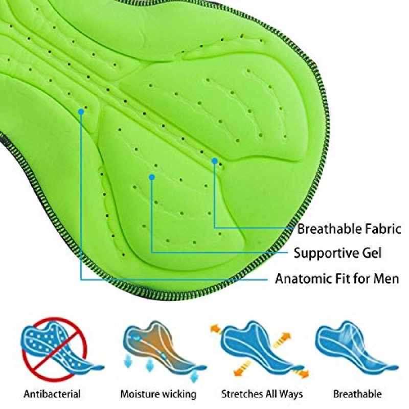 남성용 사이클링 져지 세트 짧은 소매 도로 자전거 의류 셔츠 반바지 3D 패딩 통기성/수분 흡수
