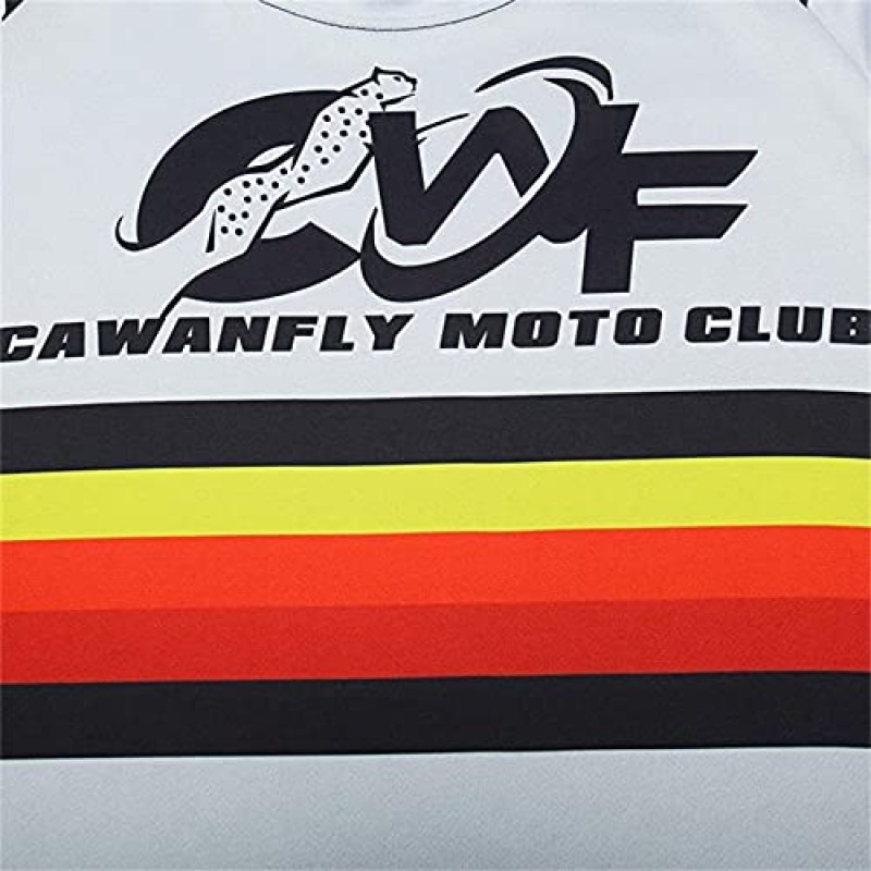 CAWANFLY 다운힐 사이클링 저지 남성용 레이싱 저지 긴 소매 MTB 사이클링 의류 산악 자전거 셔츠