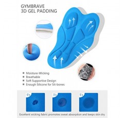 GymBrave 남성용 산악 자전거 반바지 3D 패딩 멋진 경량 MTB 사이클링 반바지 루즈핏 자전거 반바지