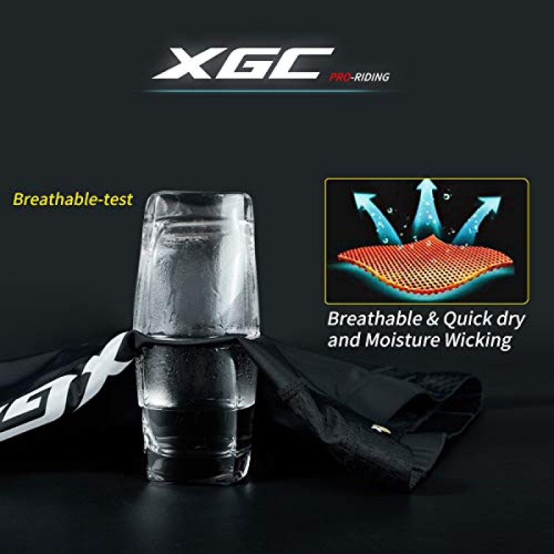 XGC 남성용 사이클링 반바지/자전거 반바지 및 고밀도 및 고탄성 4D 스폰지 패딩 처리된 사이클링 속옷