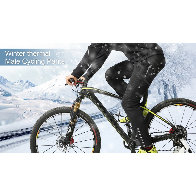 INBIKE 겨울 양털 방풍 보온 바지 사이클링 달리기 하이킹 야외 멀티 스포츠