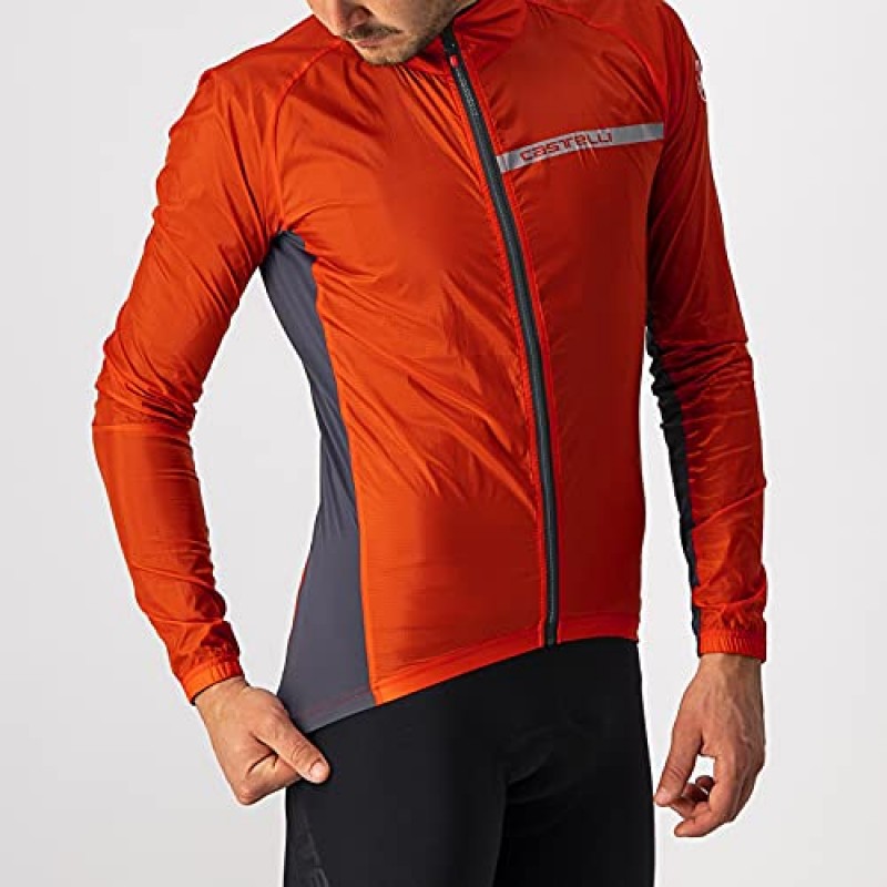 도로 및 자갈 자전거 I 사이클링을 위한 Castelli 남성용 Squadra 스트레치 재킷