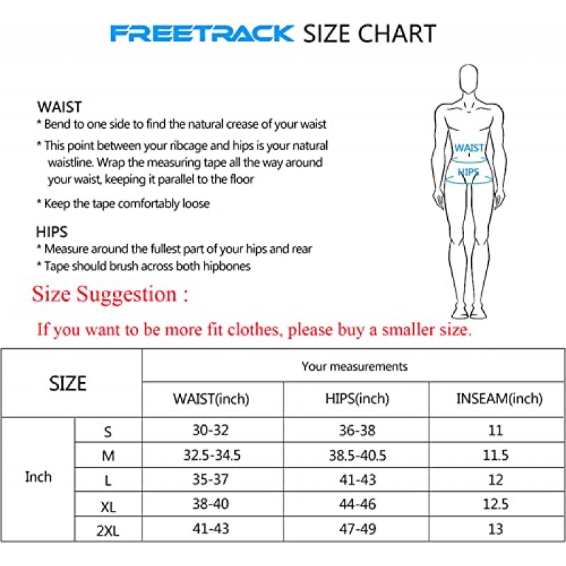 Freetrack 남성용 산악 자전거 반바지 3D 패딩 MTB 탈착식 경량 사이클링 반바지 자전거 타기 루즈핏 반바지