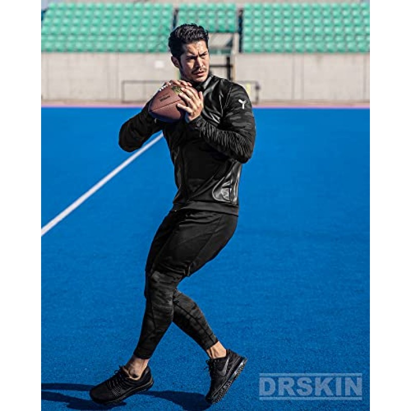DRSKIN 5, 4, 3 또는 1팩 남성용 압축 바지 타이츠 레깅스 스포츠 베이스레이어 러닝 운동 운동 액티브