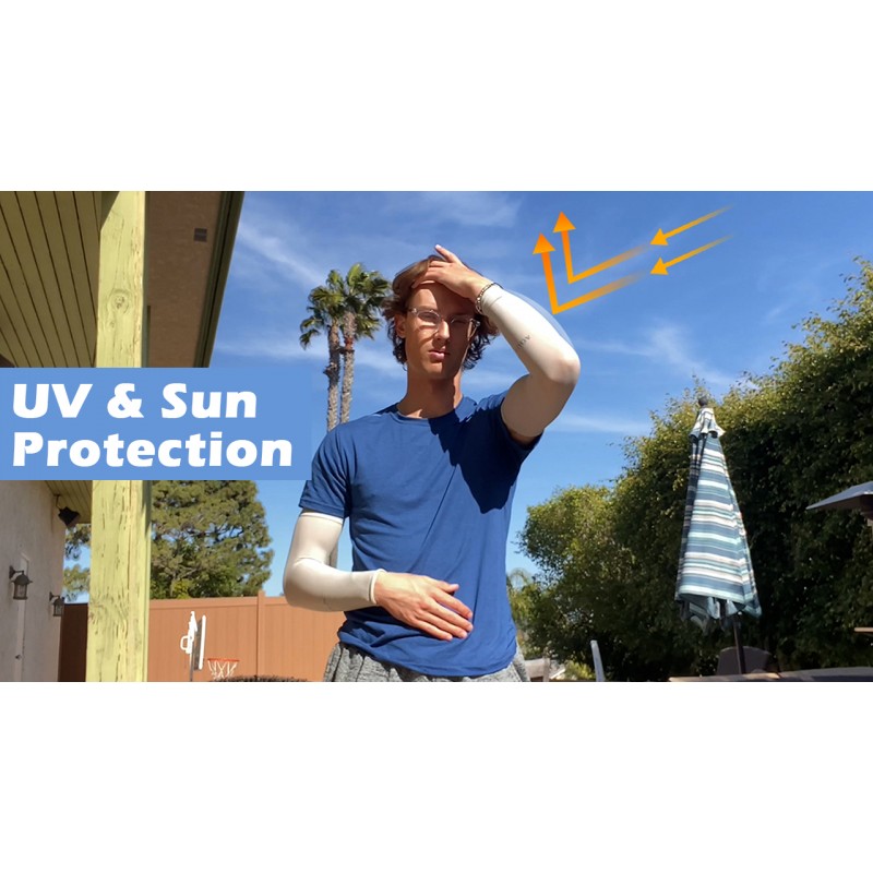 Beister 3 쌍 여성용 남성용 UV 보호 냉각 암 슬리브, 자외선 차단제 보호용 긴 팔 커버 워머 (모든 사이즈에 적합, 3 쌍 (검은색))