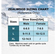 ZEAL WOOD 메리노 울 양말 하이킹 양말 보온 야외 스포츠 양말 2쌍