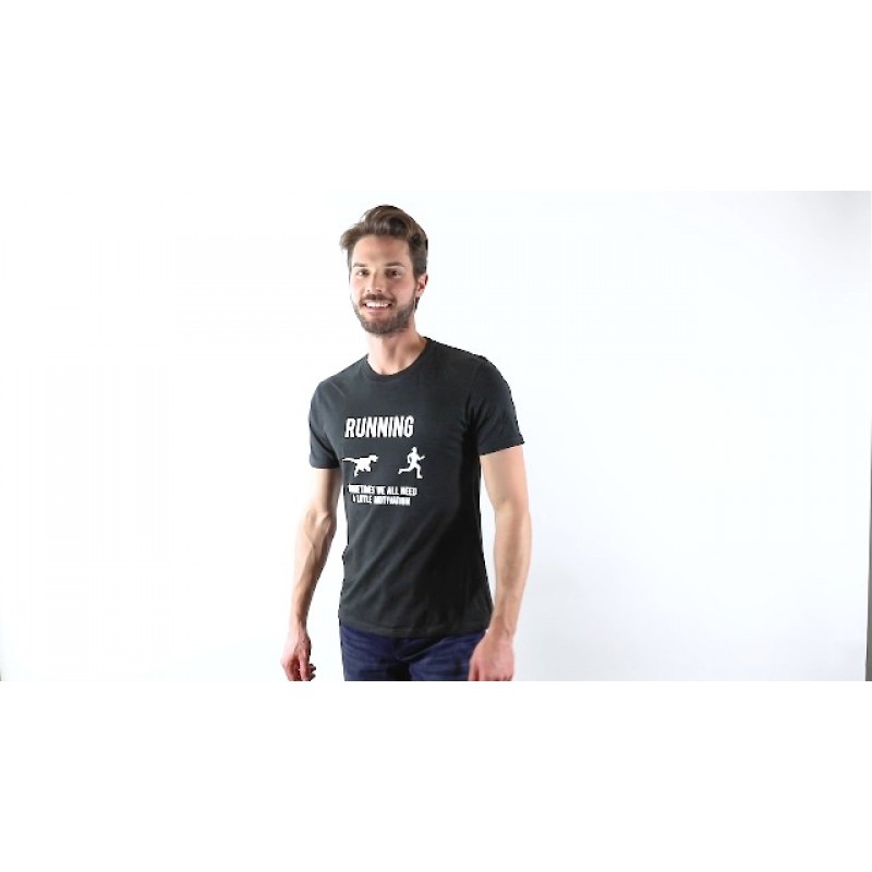Mens Running Motivation 랩터 체이스 T 셔츠 Funny Dinosaur Tee Nerdy Graphic