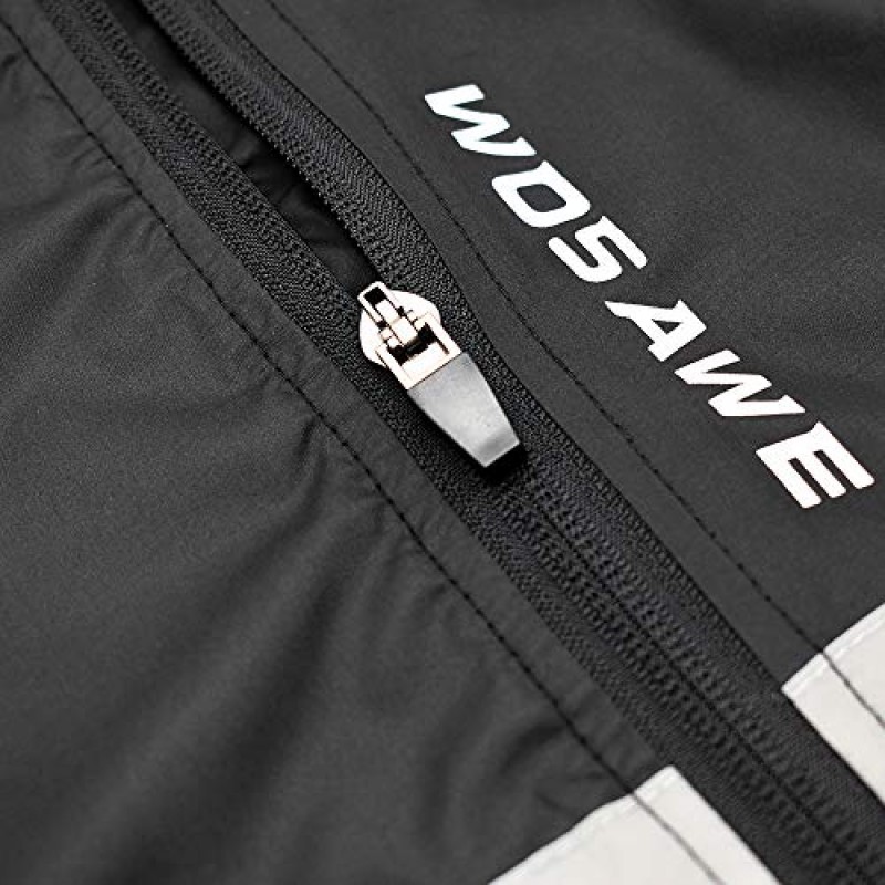 WOSAWE 패커블 사이클링 재킷 후드 러닝 코트 경량 바이킹 윈드브레이커