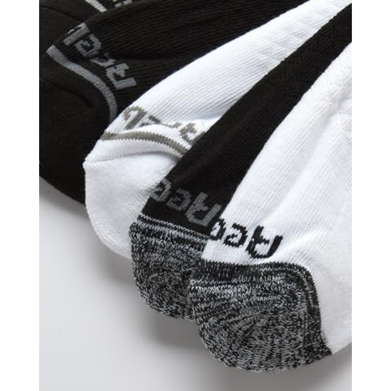 Reebok 남성용 운동용 양말 - 컴포트 쿠션 퍼포먼스 크루 양말(5팩)