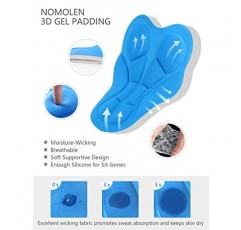 Nomolen 남성용 산악 자전거 반바지 3D 패딩 경량 빠른 건조 MTB 사이클링 자전거 반바지 루즈핏