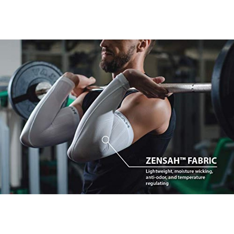 Zensah 압축 암 슬리브 - 남성 및 여성용 자외선 차단, 열 조절 슬리브
