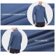 BALEAF 남성용 긴 소매 러닝 셔츠 Quick Dry UPF 50+ 자외선 차단 재킷 쿼터 지퍼 풀오버 ​​운동 운동 Hking