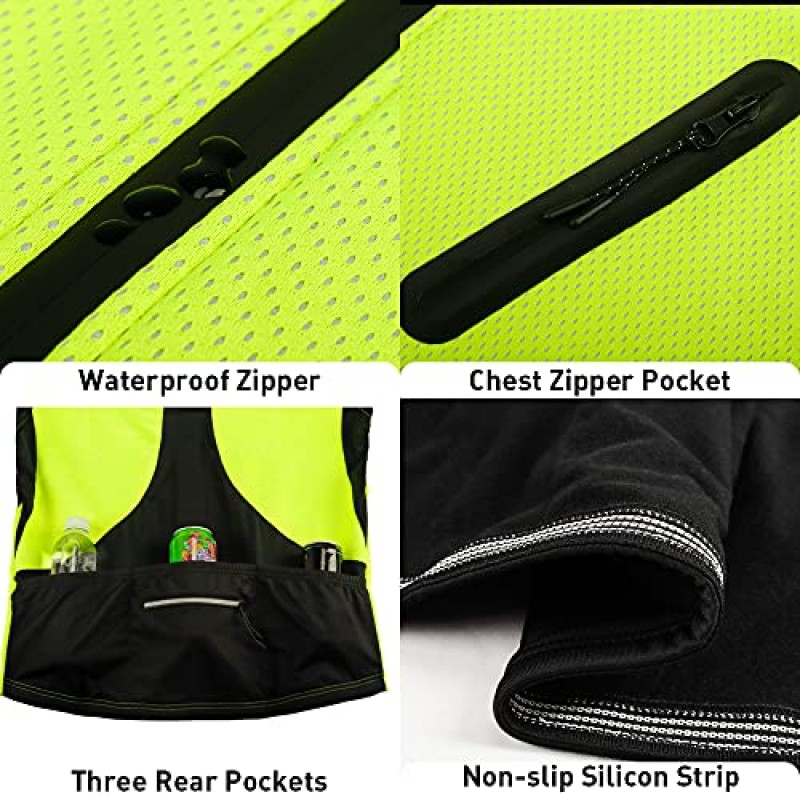남성용 Lipport 사이클링 자전거 자켓, 양털 열 러닝 코트 방풍 통기성 산악 자전거 Softshell 자켓