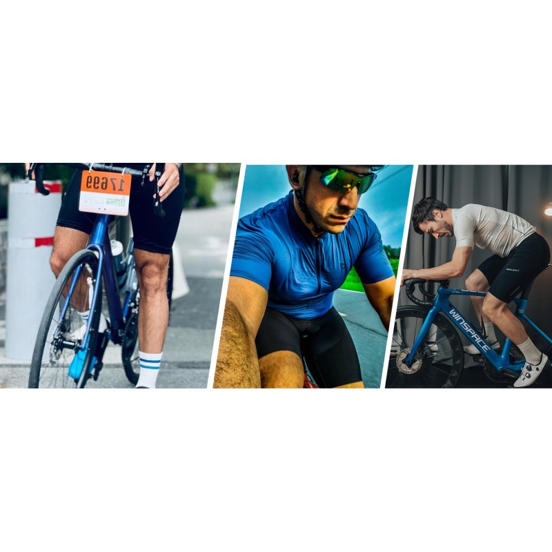 BALEAF 남성용 패딩 자전거 반바지 사이클링 스타킹 3D 패딩 자전거 액세서리 도로 자전거 MTB 포켓 UPF 50+
