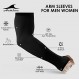 Achiou Arm Sun Sleeves 압축 UV 보호 냉각 남성용 여성용 여름 자외선 차단제, 사이클링 운전 골프 러닝