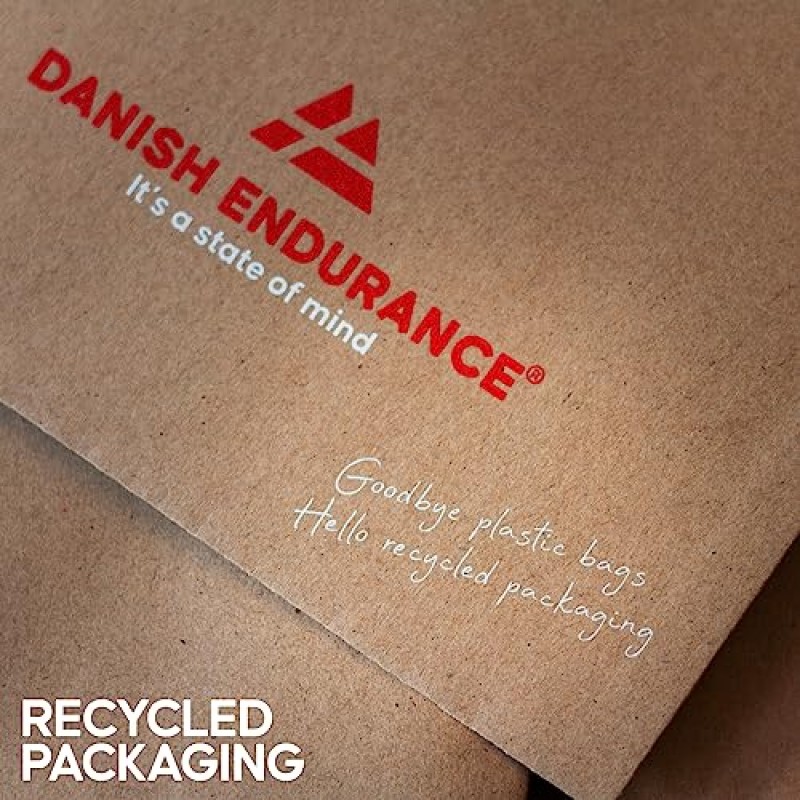 DANISH ENDURANCE 사이클링 양말, 승무원 길이, 통기성 및 쿠션이 있는 자전거 양말, 남성용 및 여성용 3쌍 팩