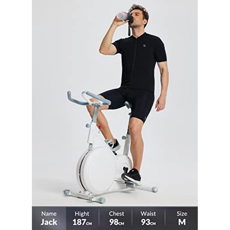 BALEAF 사이클링 저지 남성용, 짧은 소매 자전거 자전거 셔츠 빠른 건조 MTB 자전거 탑 포켓 포함 UPF50+