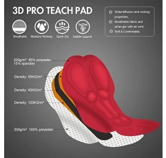 Przewalski 남성용 3D 패딩 사이클링 자전거 턱받이 반바지, 자전거 자전거 턱받이 반바지