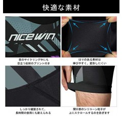 남자 사이클링 반바지 미끄럼 방지 다리 4D 패딩 자전거 반바지 3 포켓 통기성 자전거 자전거 오토바이 반 바지