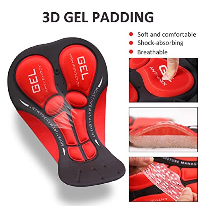 LIXADA 남자 사이클링 저지 세트 자전거 짧은 소매 세트 3D 쿠션 반바지 패딩 빠른 건조 통기성 셔츠