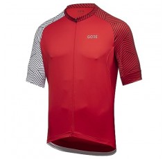 GORE WEAR 남성용 반팔 사이클링 져지, C5, 스피어 블루/화이트