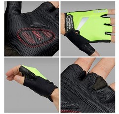 GripGrab ProGel 패딩 하프 핑거 로드 라이딩 여름 사이클링 장갑 자전거 장갑 남성용 자전거 장갑 핑거리스 사이클 장갑